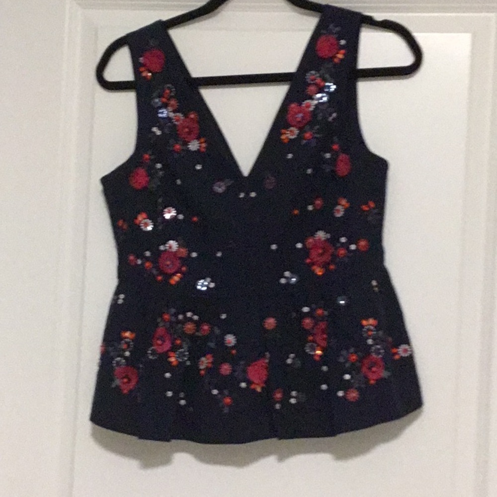 Adorable J Crew beaded top